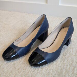 Cole Haan Dawna Leather Cap Toe Pump | Size 5.5